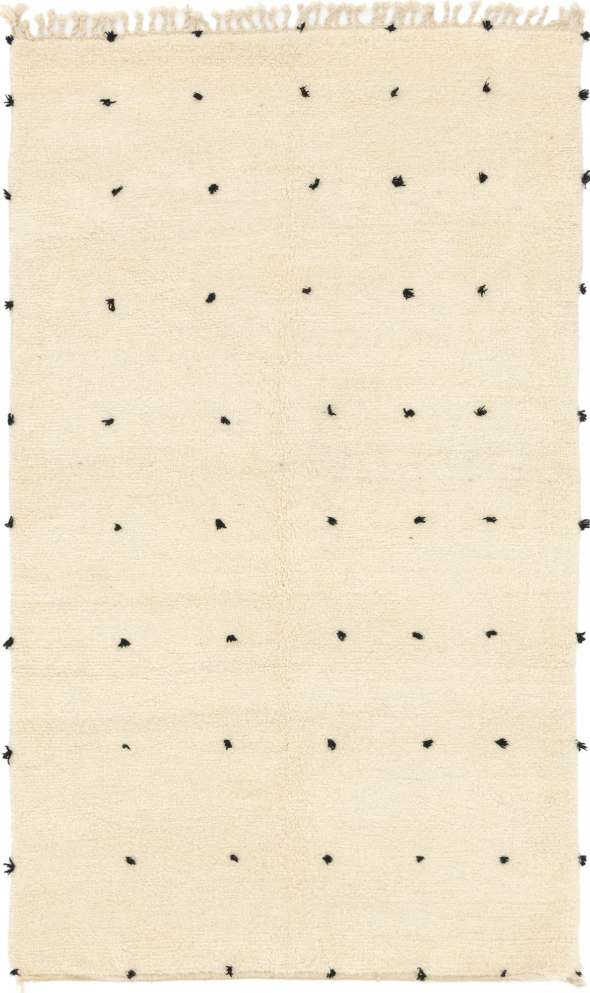 5' 2 x 8' 5 Hand Knotted Moroccan Wool Rug
