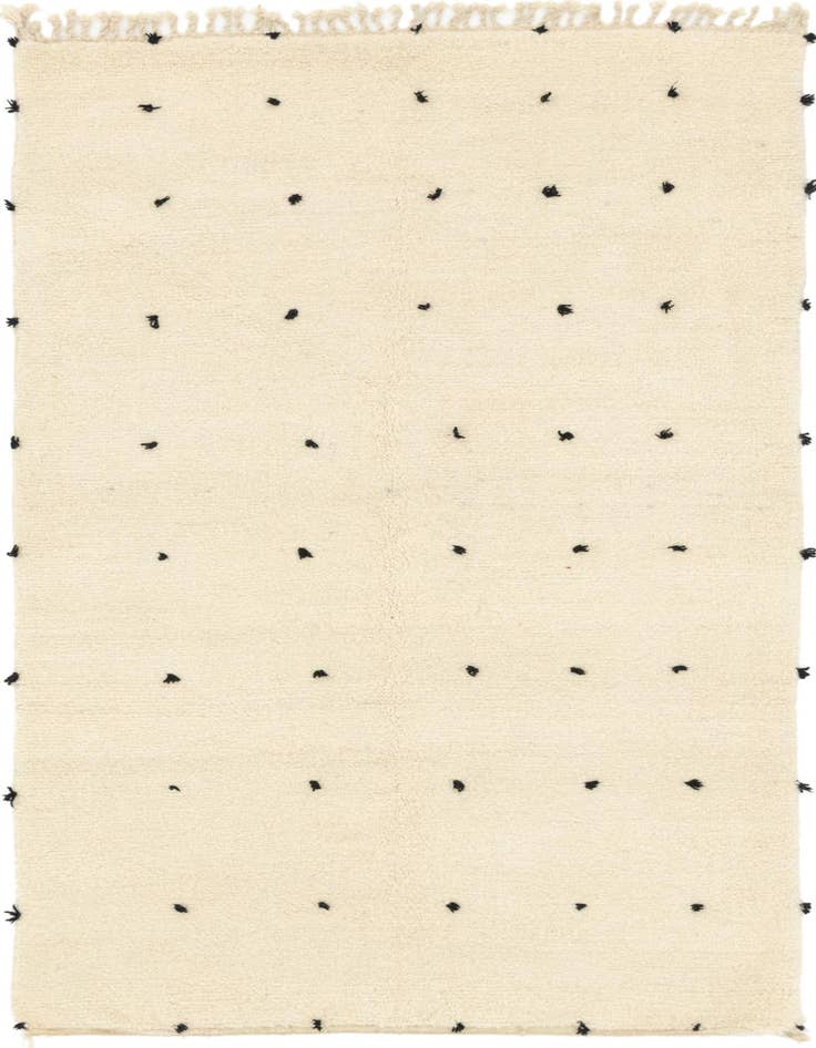 Detail image of 5' 2 x 8' 5 Hand Knotted Moroccan Wool Rug
