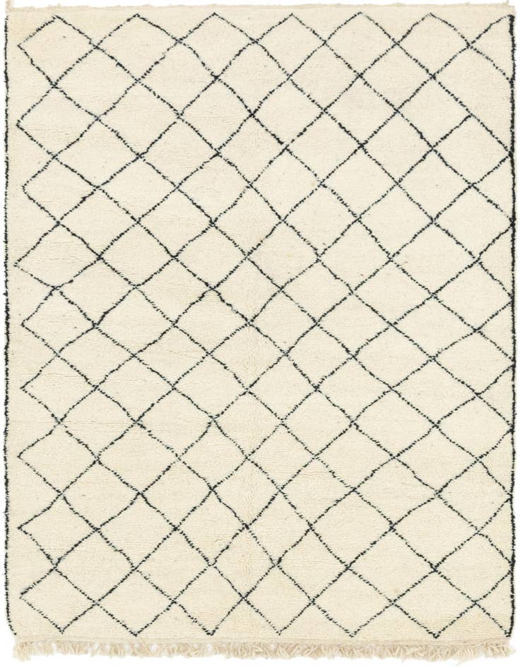 Detail image of 5' x 8' 8 Hand Knotted Moroccan Wool Rug