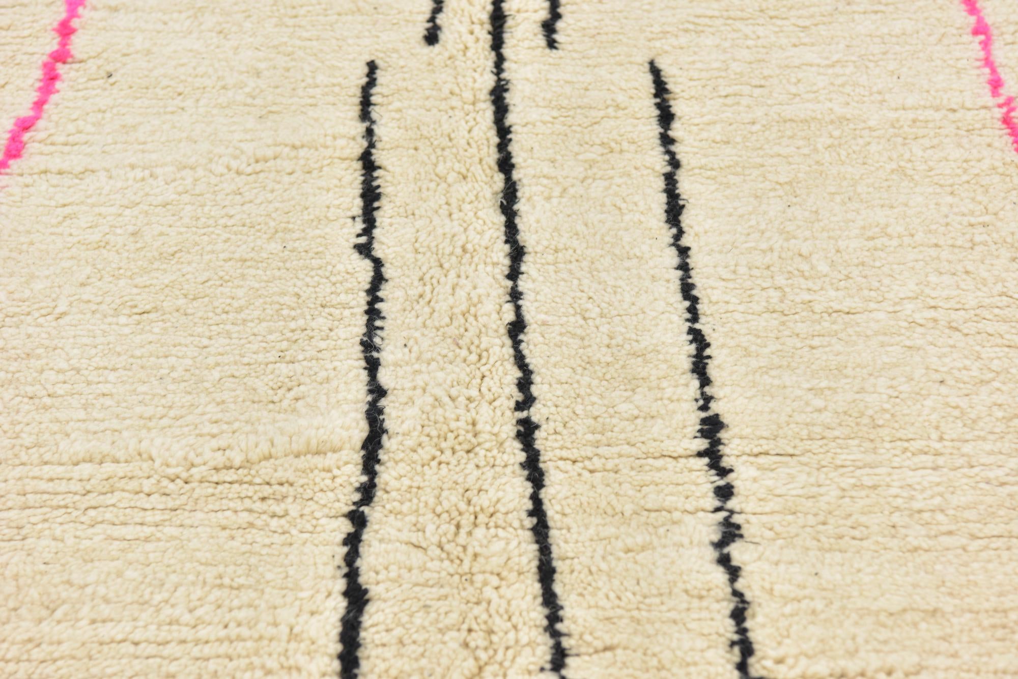 5' x 8' Hand Knotted Moroccan Wool Rug