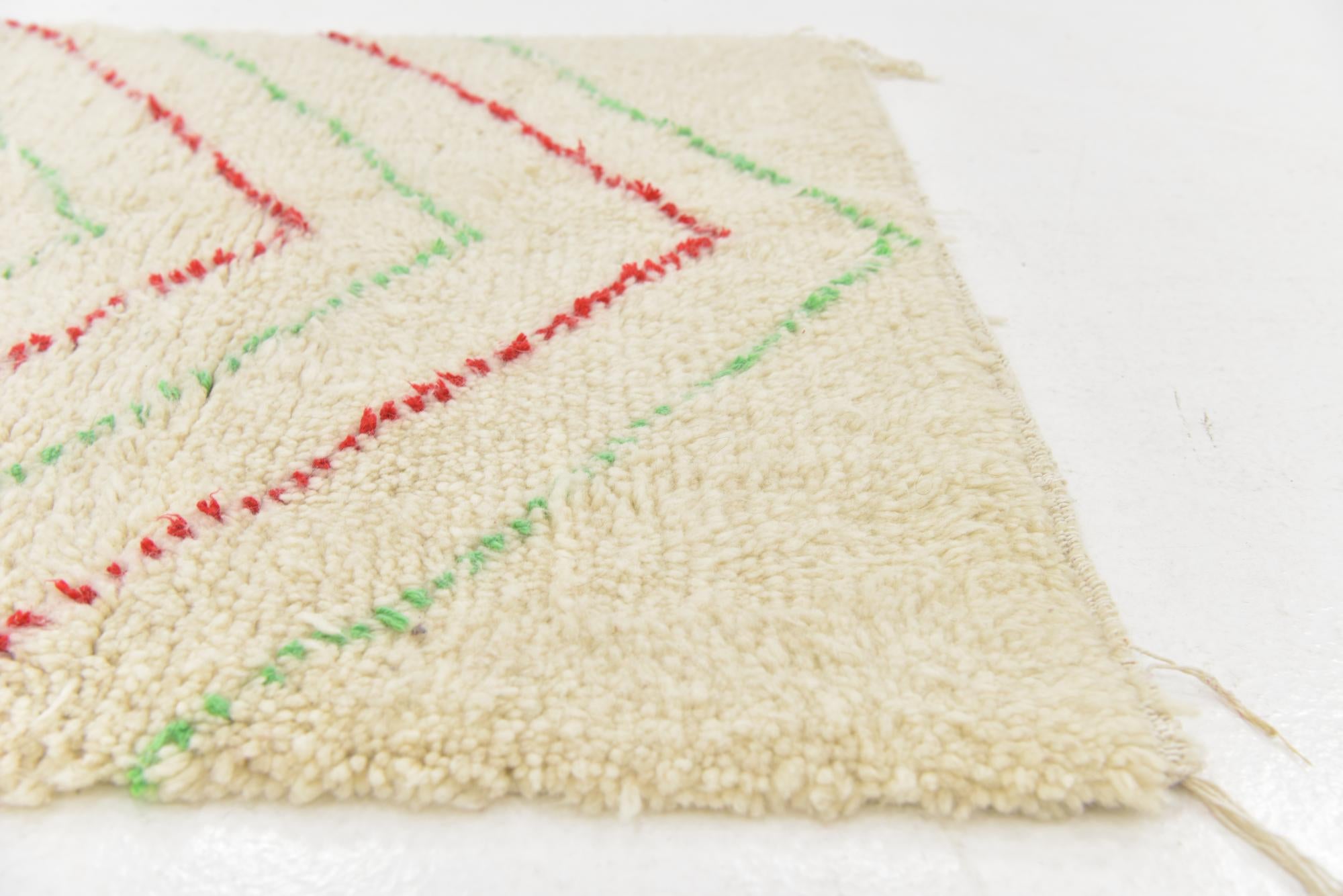 3' x 5' Hand Knotted Moroccan Wool Rug