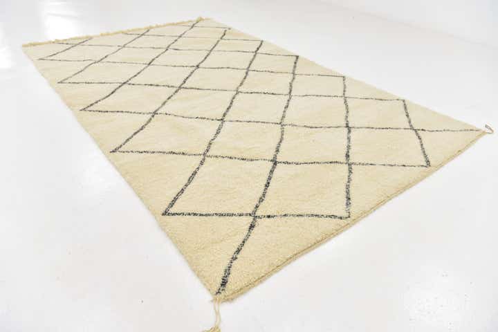 7' 2 x 11' 5 Hand Knotted Moroccan Wool Rug