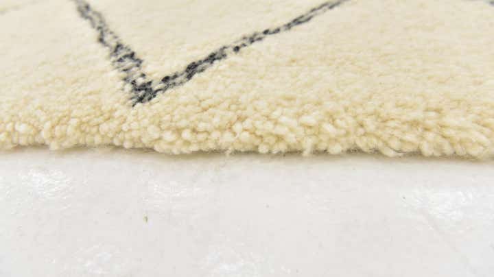 7' 2 x 11' 5 Hand Knotted Moroccan Wool Rug