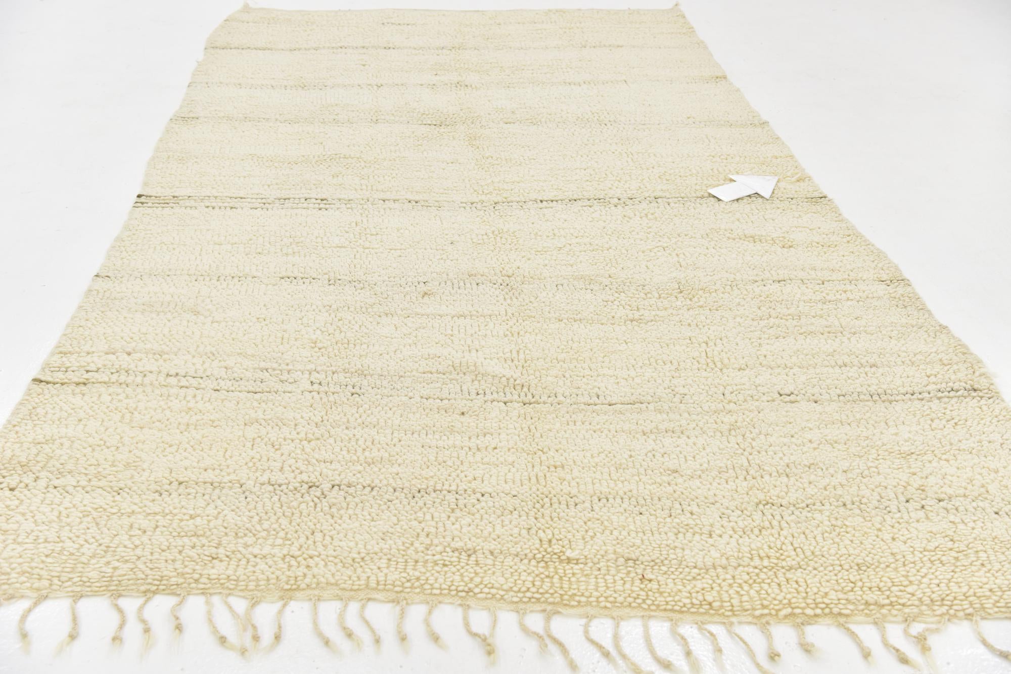 6' 2 x 10' 5 Hand Knotted Moroccan Wool Rug