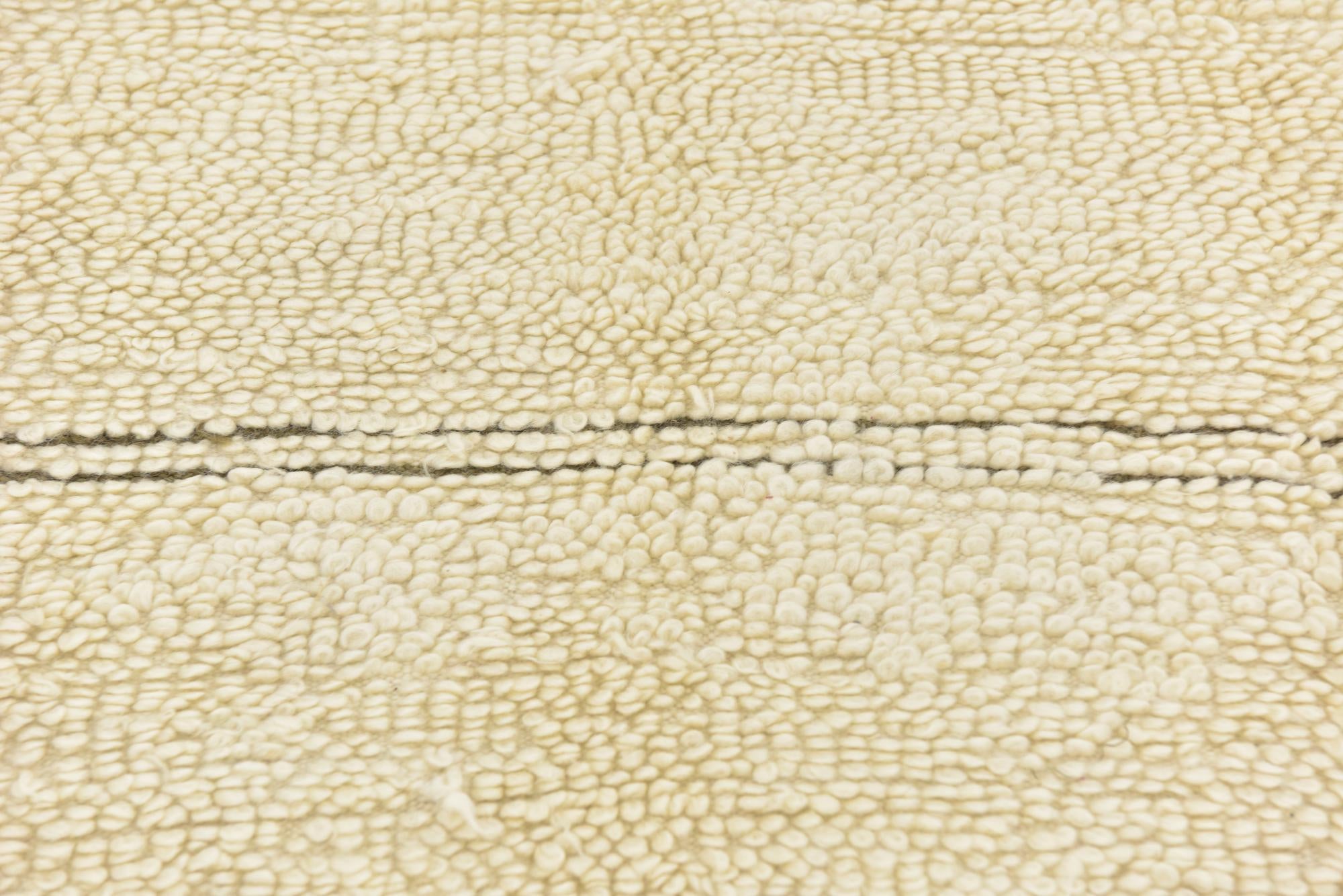 6' 2 x 10' 5 Hand Knotted Moroccan Wool Rug