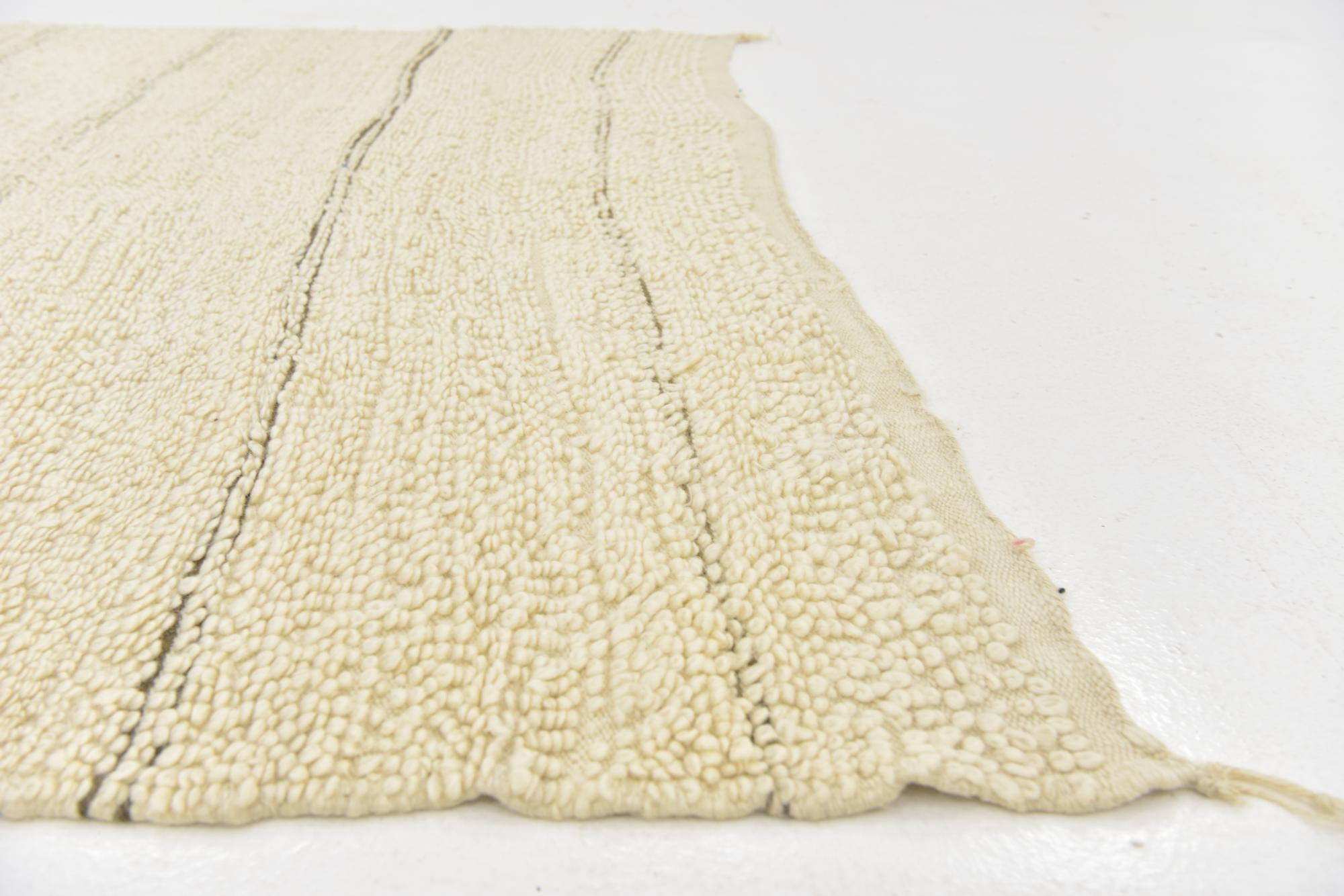 6' 2 x 10' 5 Hand Knotted Moroccan Wool Rug