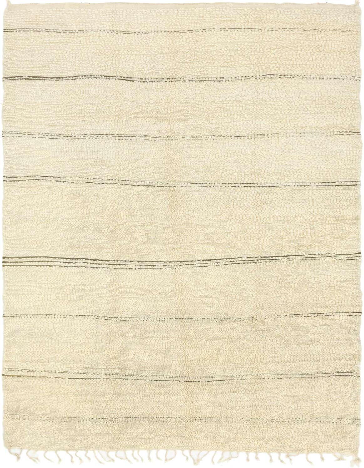 6' 2 x 10' 5 Hand Knotted Moroccan Wool Rug