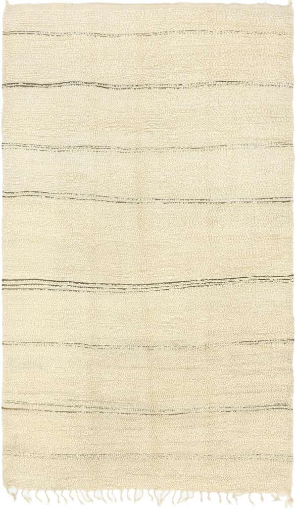 6' 2 x 10' 5 Hand Knotted Moroccan Wool Rug