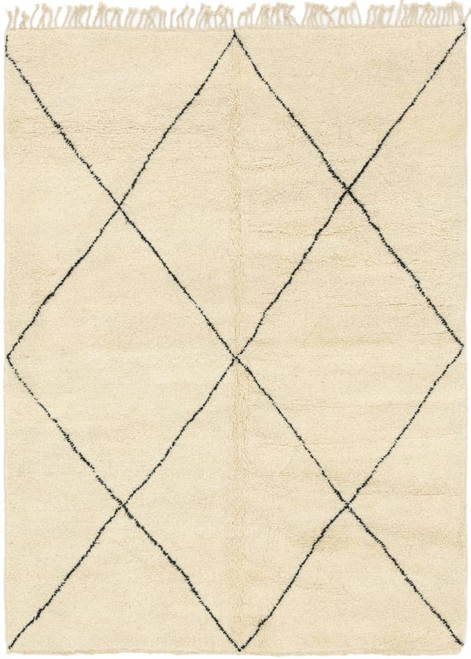 Detail image of 7' x 9' 9 Hand Knotted Moroccan Wool Rug