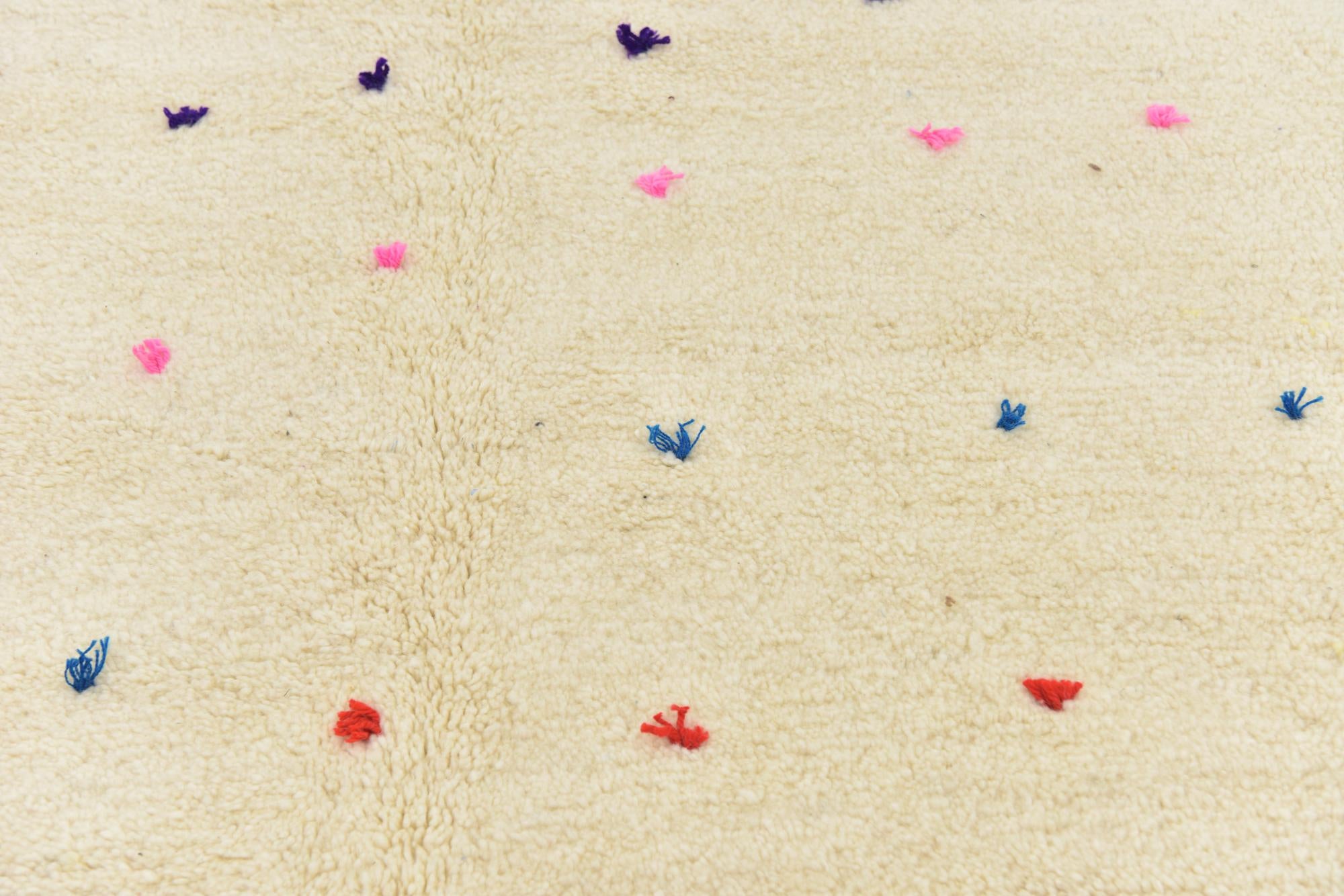 6' 7 x 9' 5 Hand Knotted Moroccan Wool Rug