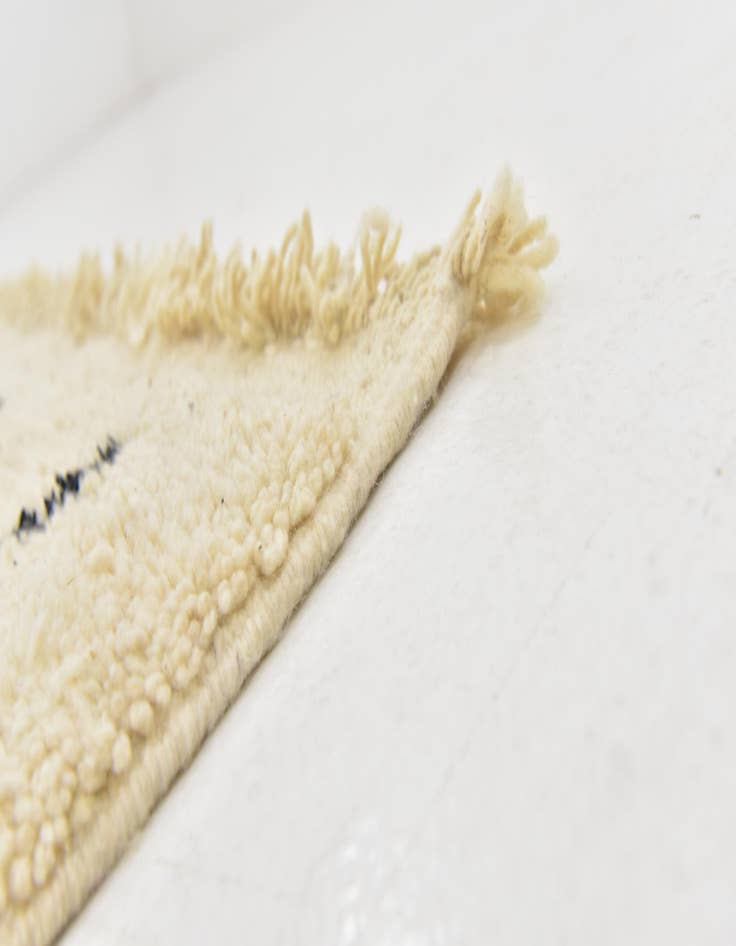 Detail image of 6' 3 x 9' 3  Hand Knotted Moroccan Wool Rug