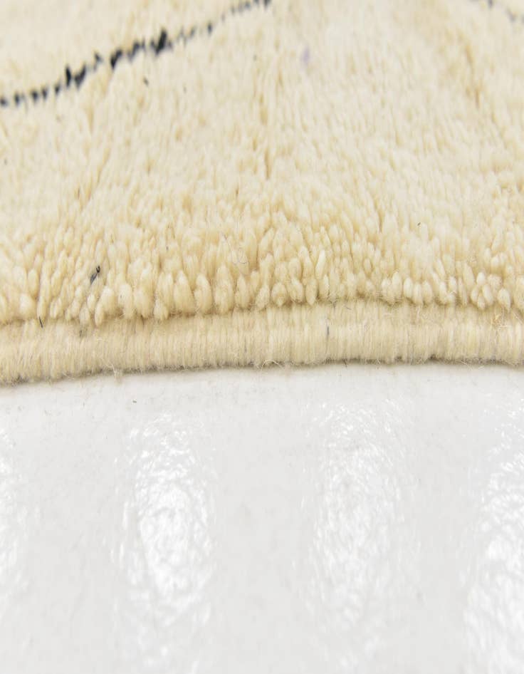 Detail image of 6' 3 x 9' 3  Hand Knotted Moroccan Wool Rug