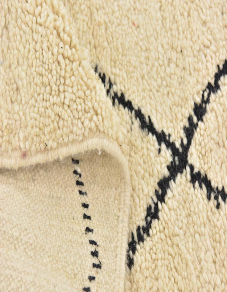 Detail image of 6' 3 x 9' 3  Hand Knotted Moroccan Wool Rug