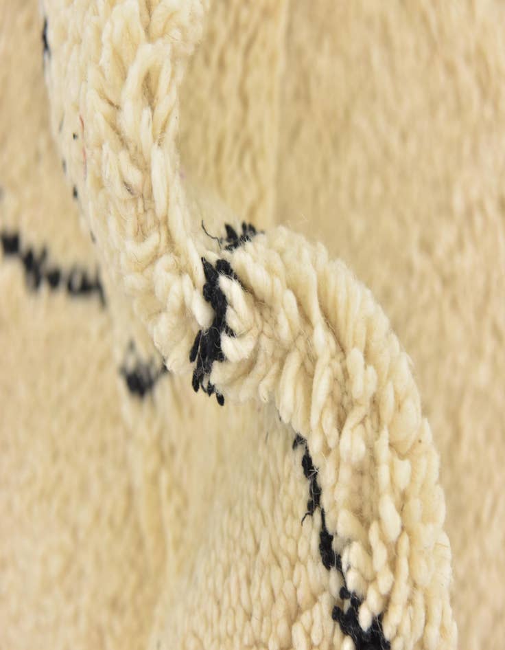 Detail image of 6' 3 x 9' 3  Hand Knotted Moroccan Wool Rug