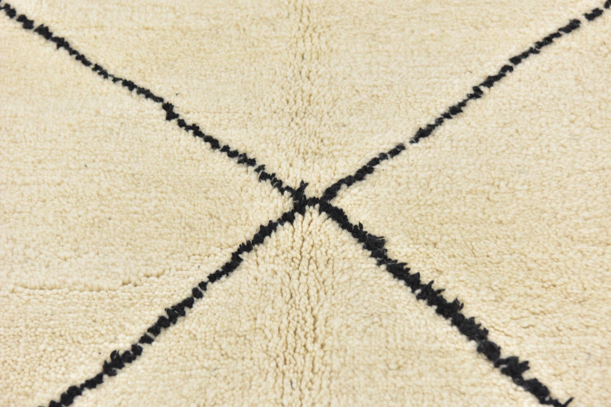 6' 8 x 9' 10 Hand Knotted Moroccan Wool Rug