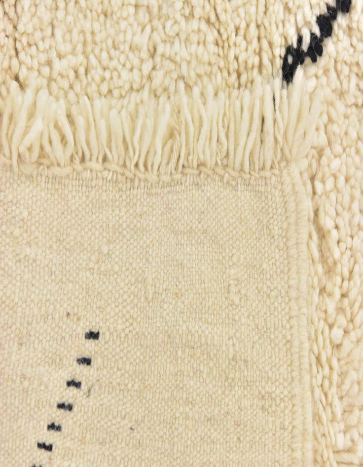 Detail image of 6' 4 x 9' 7  Hand Knotted Moroccan Wool Rug