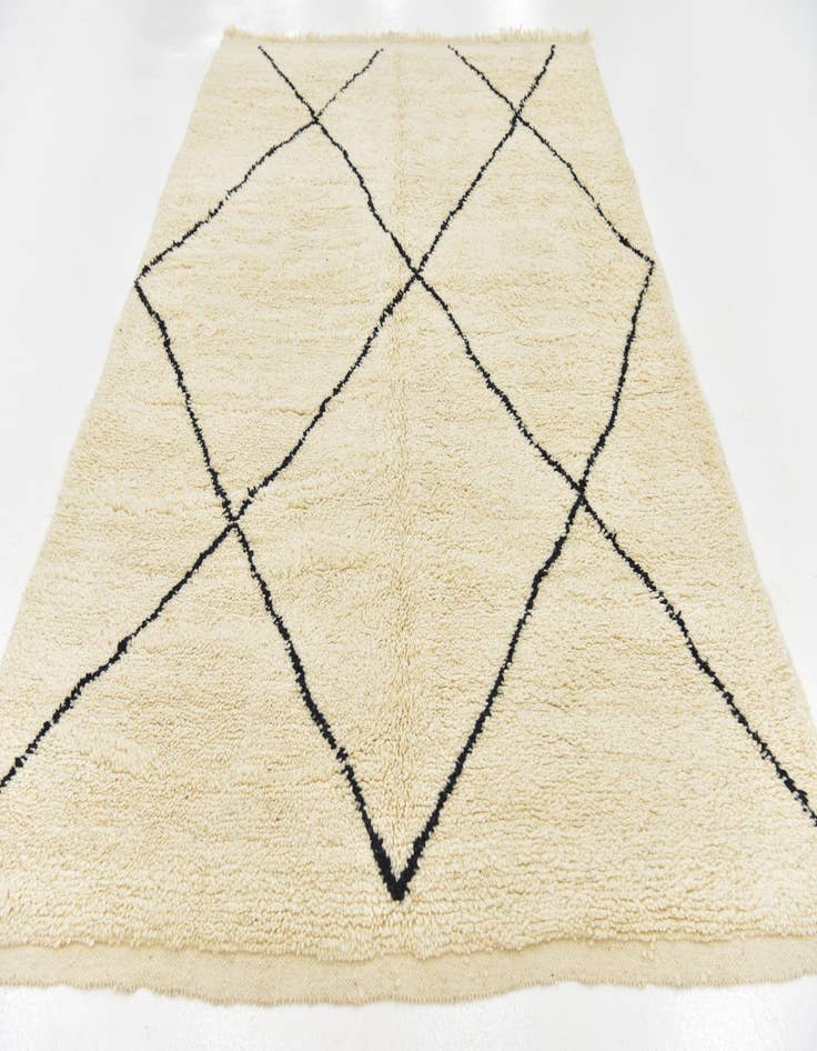 Detail image of 6' 4 x 9' 7  Hand Knotted Moroccan Wool Rug