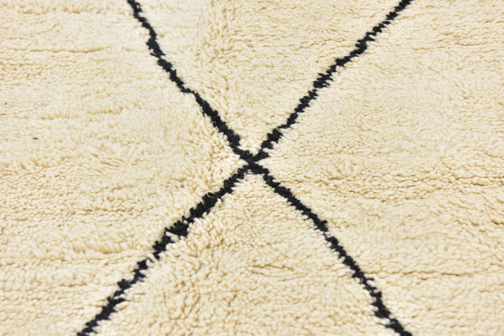 6' 4 x 9' 7 Hand Knotted Moroccan Wool Rug