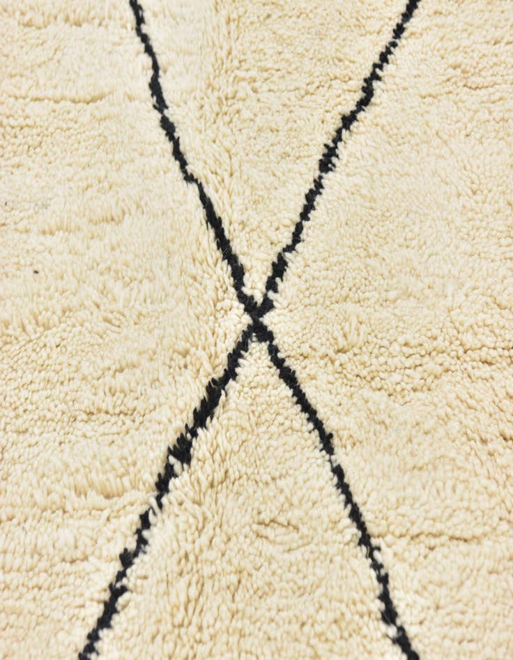 Detail image of 6' 4 x 9' 7  Hand Knotted Moroccan Wool Rug