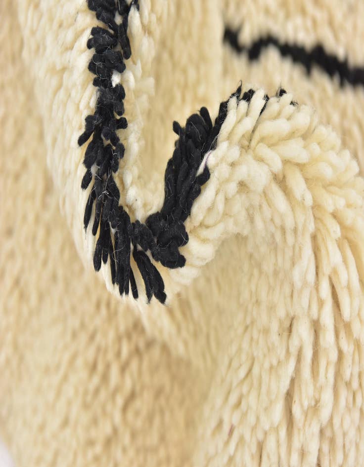 Detail image of 6' 4 x 9' 7  Hand Knotted Moroccan Wool Rug