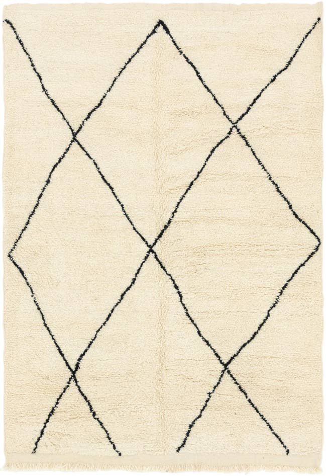 Detailansicht von 195cm x 290cm Handgeknüpft Marokkanisch Wolle Teppich