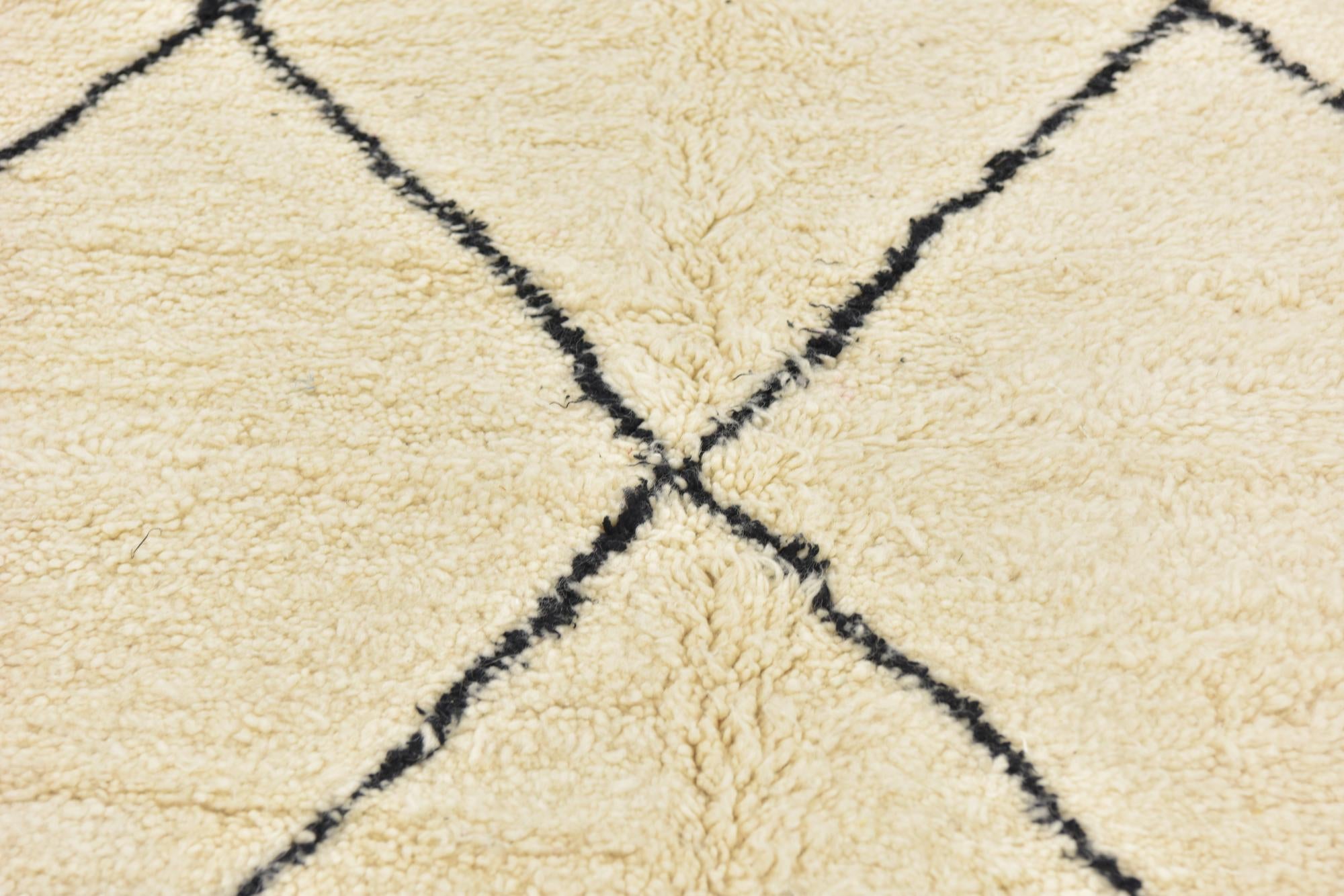 6' 4 x 9' 9 Hand Knotted Moroccan Wool Rug