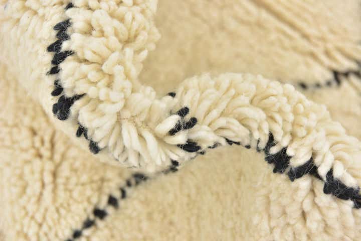 6' 6 x 10' Hand Knotted Moroccan Wool Rug