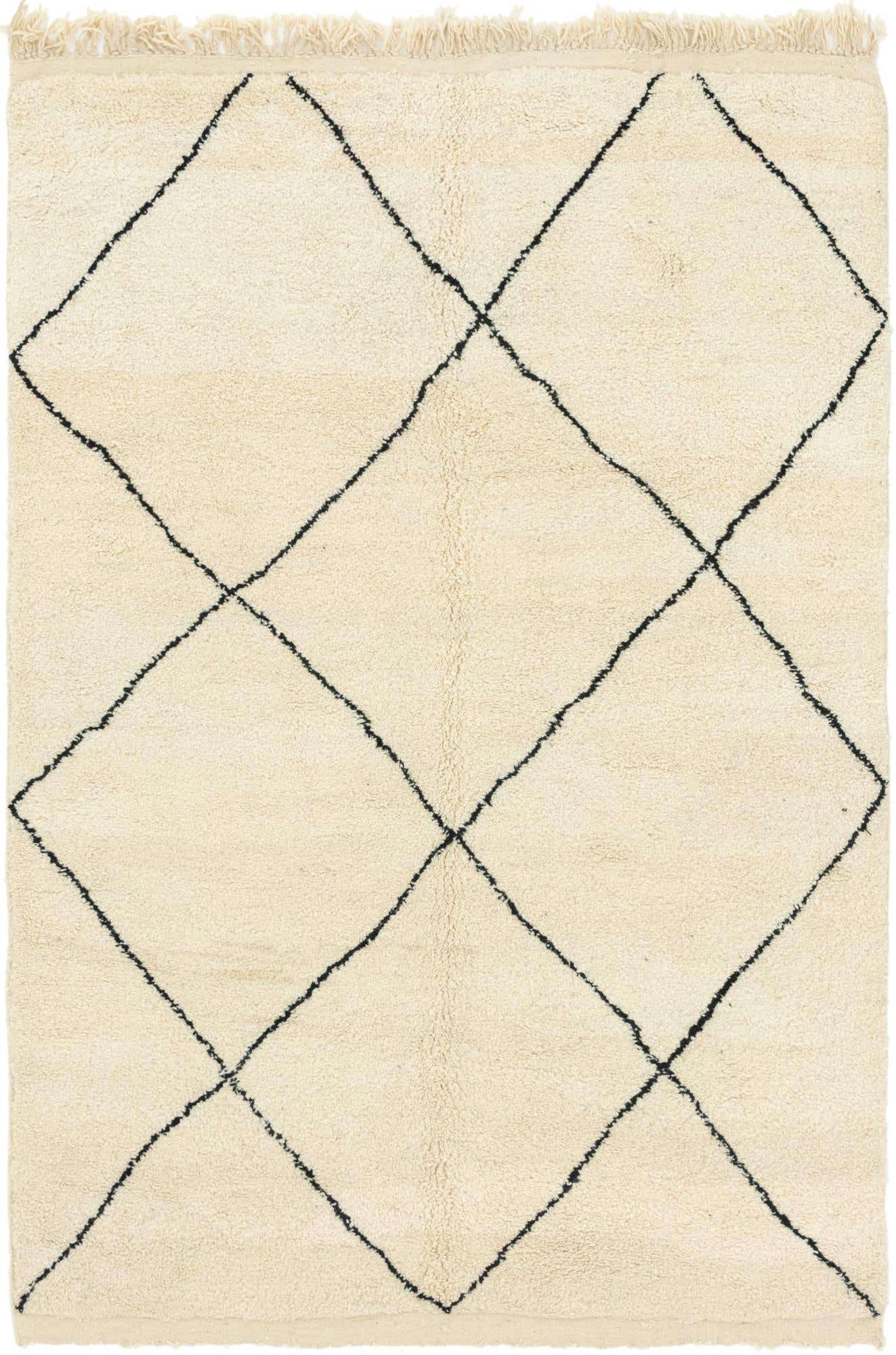 6' 6 x 9' 10 Hand Knotted Moroccan Wool Rug