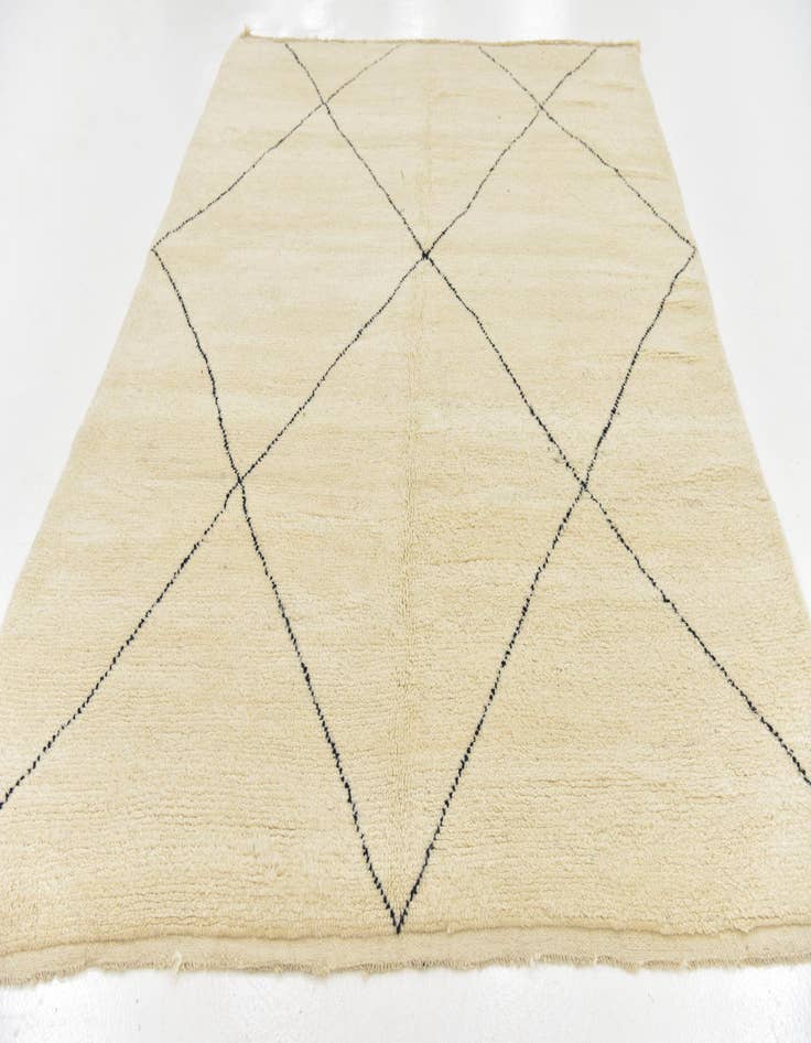 Detail image of 6' 10 x 9' 4  Hand Knotted Moroccan Wool Rug