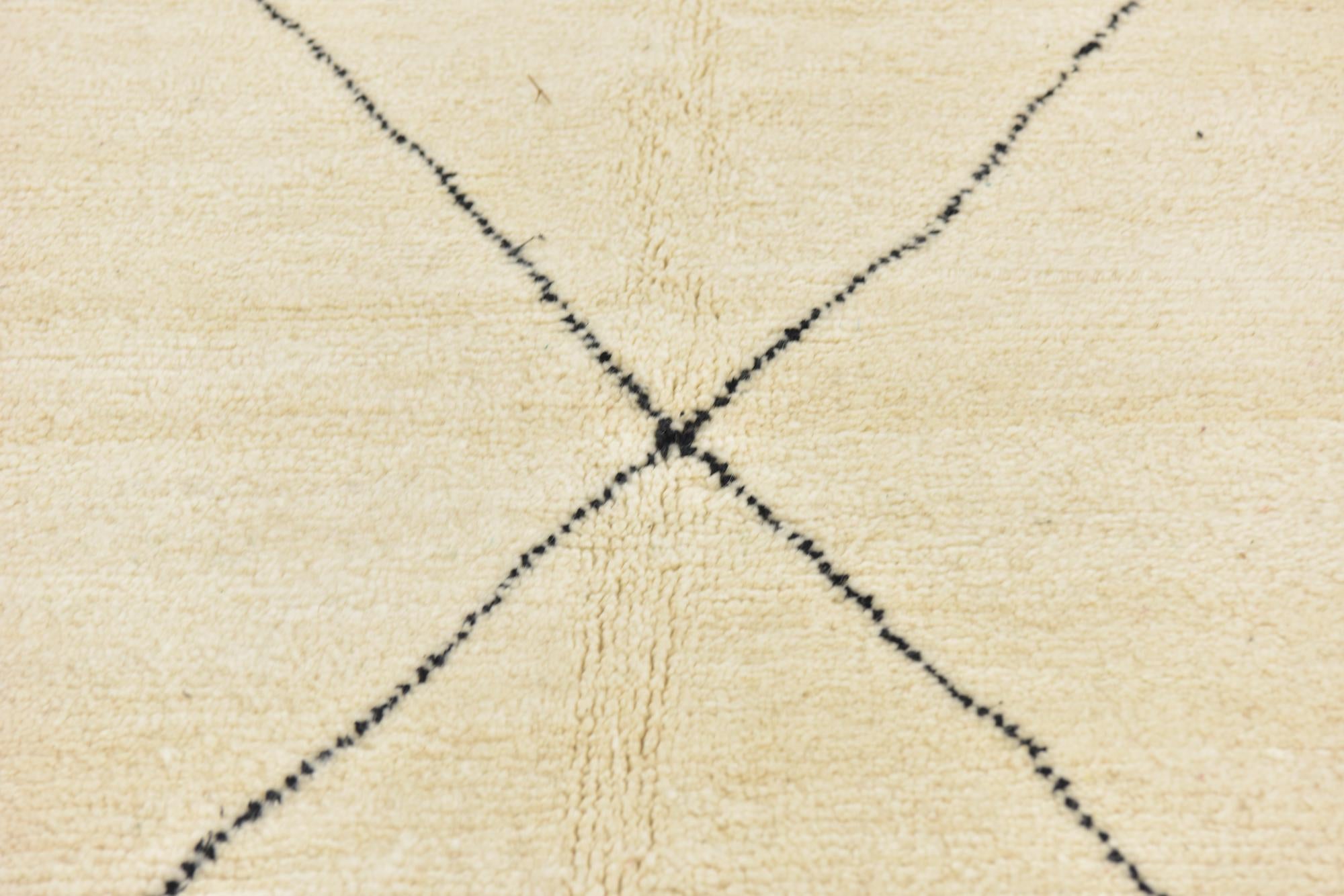 6' 10 x 9' 4 Hand Knotted Moroccan Wool Rug