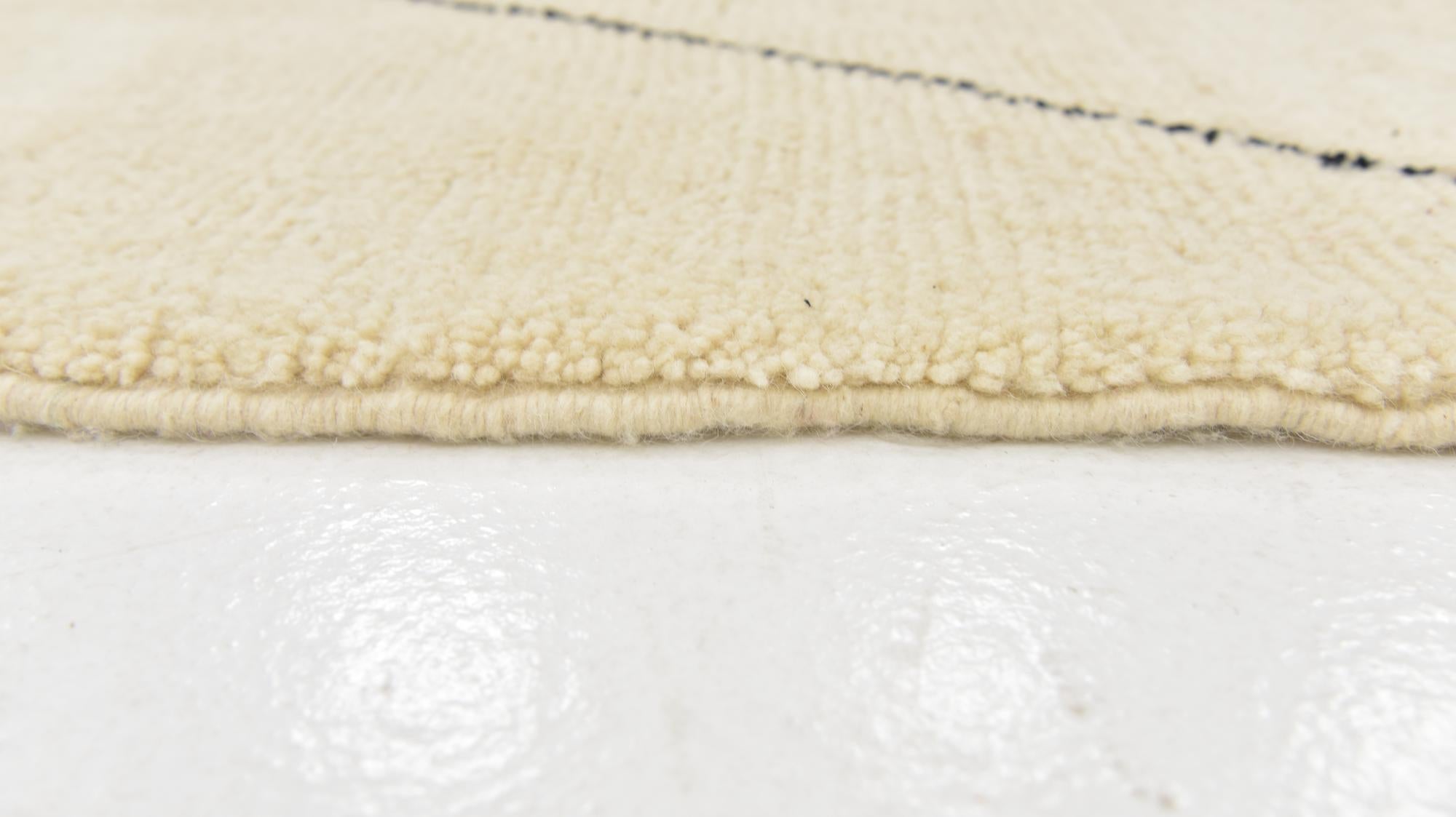 6' 10 x 9' 4 Hand Knotted Moroccan Wool Rug