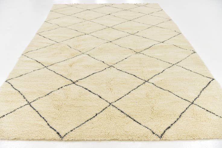 Detail image of 7' x 10' 2 Hand Knotted Moroccan Wool Rug