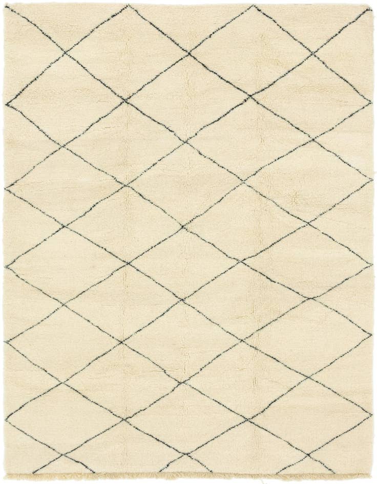 Detail image of 7' x 10' 2 Hand Knotted Moroccan Wool Rug