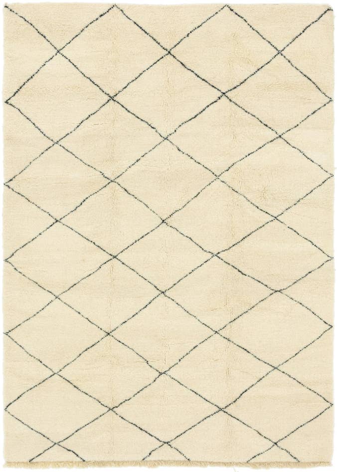 Detail image of 7' x 10' 2 Hand Knotted Moroccan Wool Rug