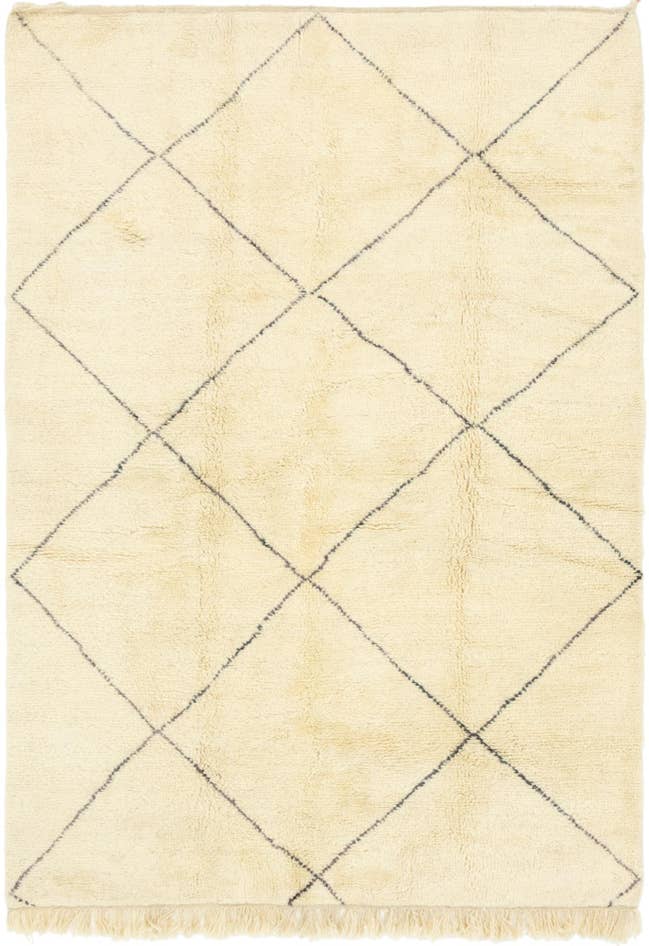 Detail image of 6' 9 x 9' 10 Hand Knotted Moroccan Wool Rug
