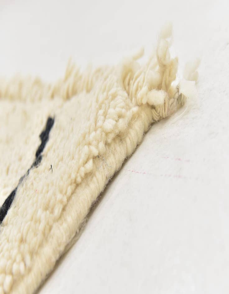 Detail image of 6' 2 x 9' 7  Hand Knotted Moroccan Wool Rug