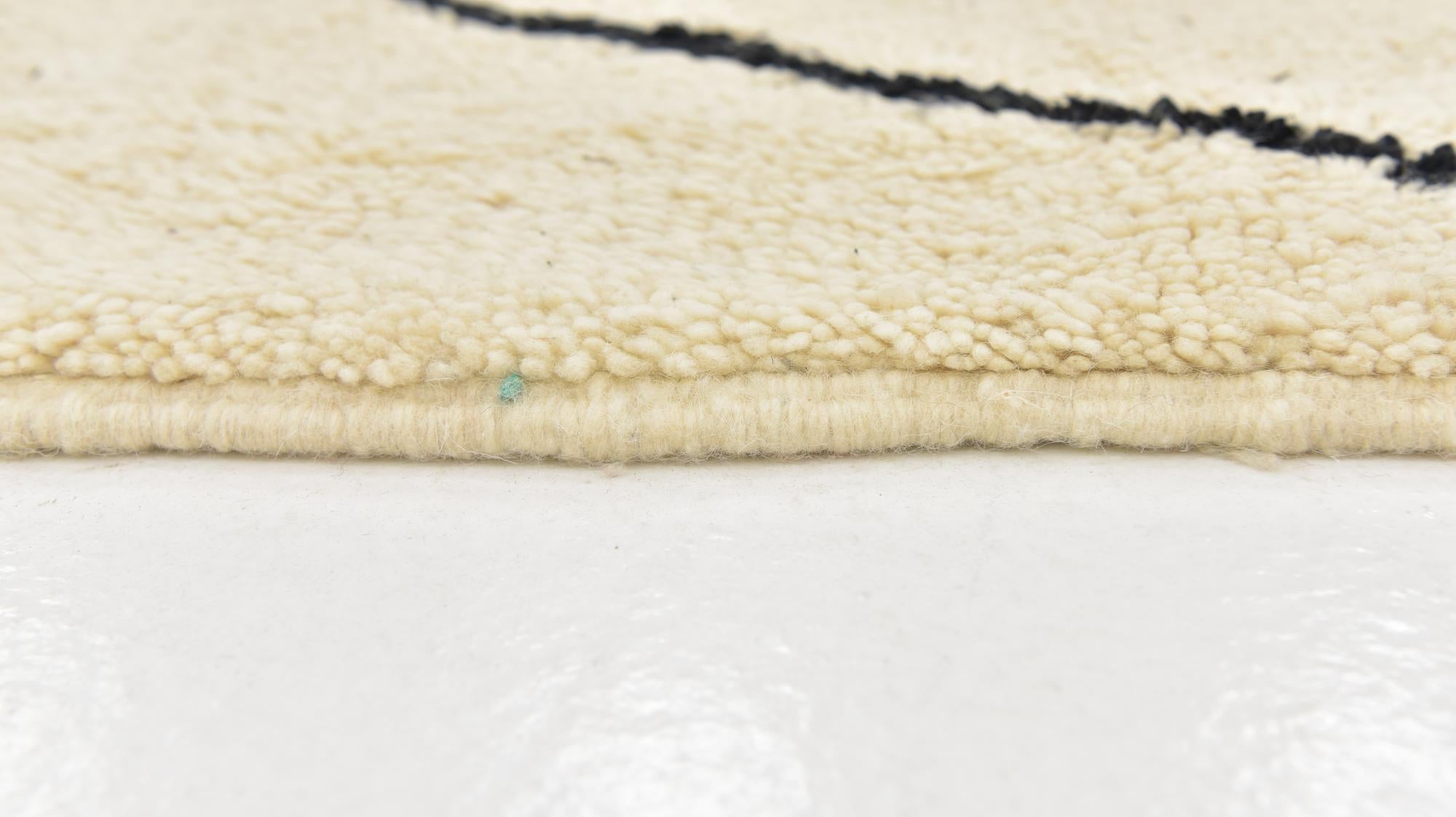 6' 2 x 9' 7 Hand Knotted Moroccan Wool Rug