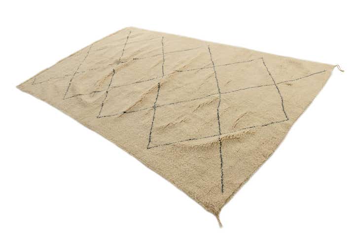 6' 10 x 10' 5 Hand Knotted Moroccan Wool Rug