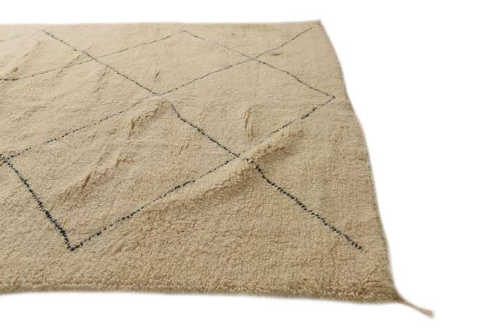 6' 10 x 10' 5 Hand Knotted Moroccan Wool Rug
