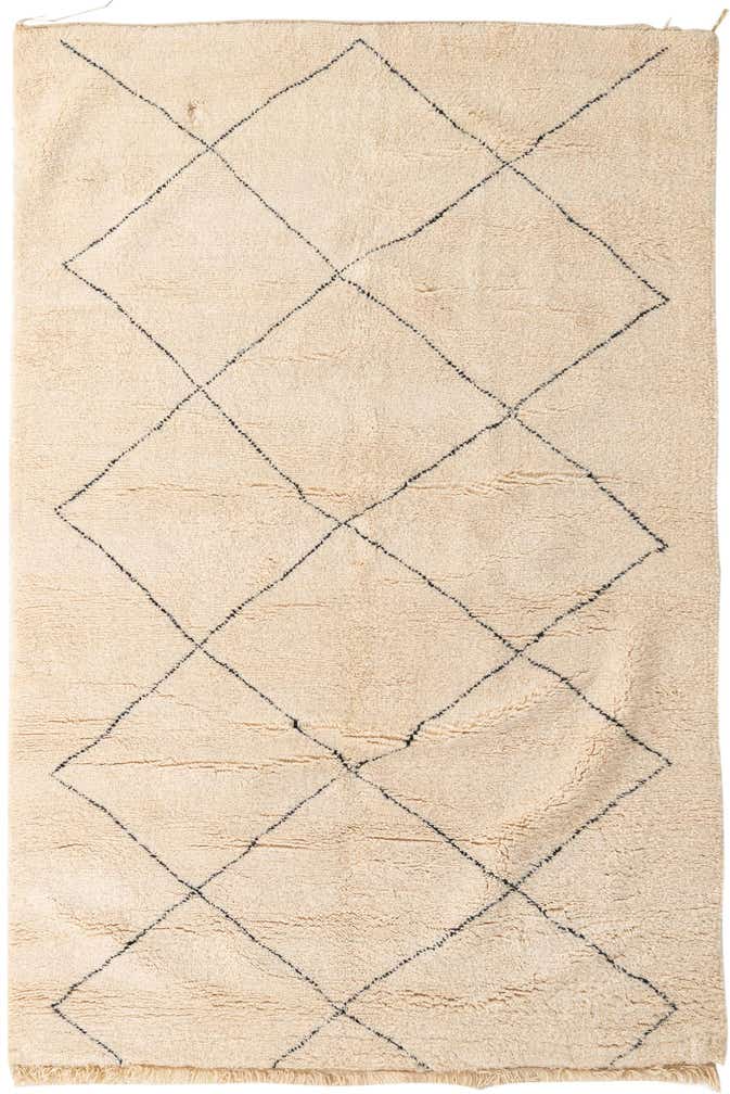 6' 10 x 10' 5 Hand Knotted Moroccan Wool Rug