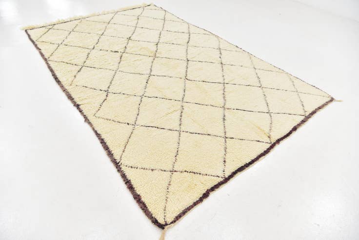 Detail image of 6' x 9' 8 Hand Knotted Moroccan Wool Rug