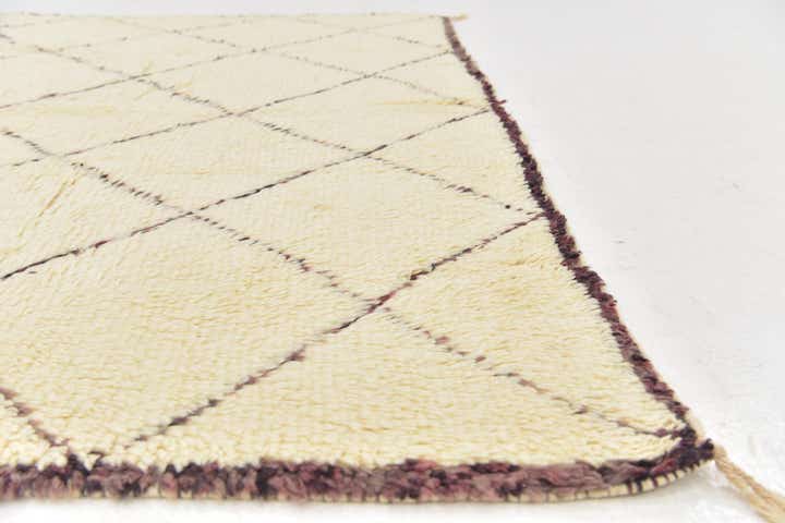 6' x 9' 8 Hand Knotted Moroccan Wool Rug