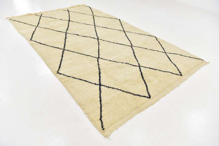 195cm x 315cm Handgeknüpft Marokkanisch Wolle Teppich