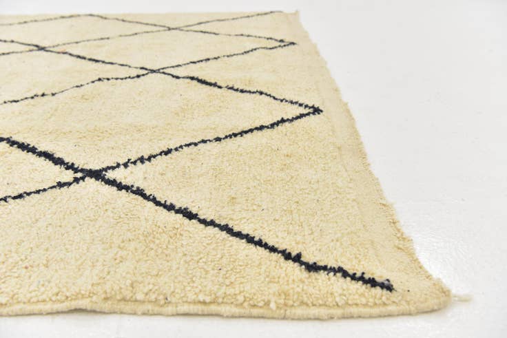 Detailansicht von 195cm x 315cm Handgeknüpft Marokkanisch Wolle Teppich