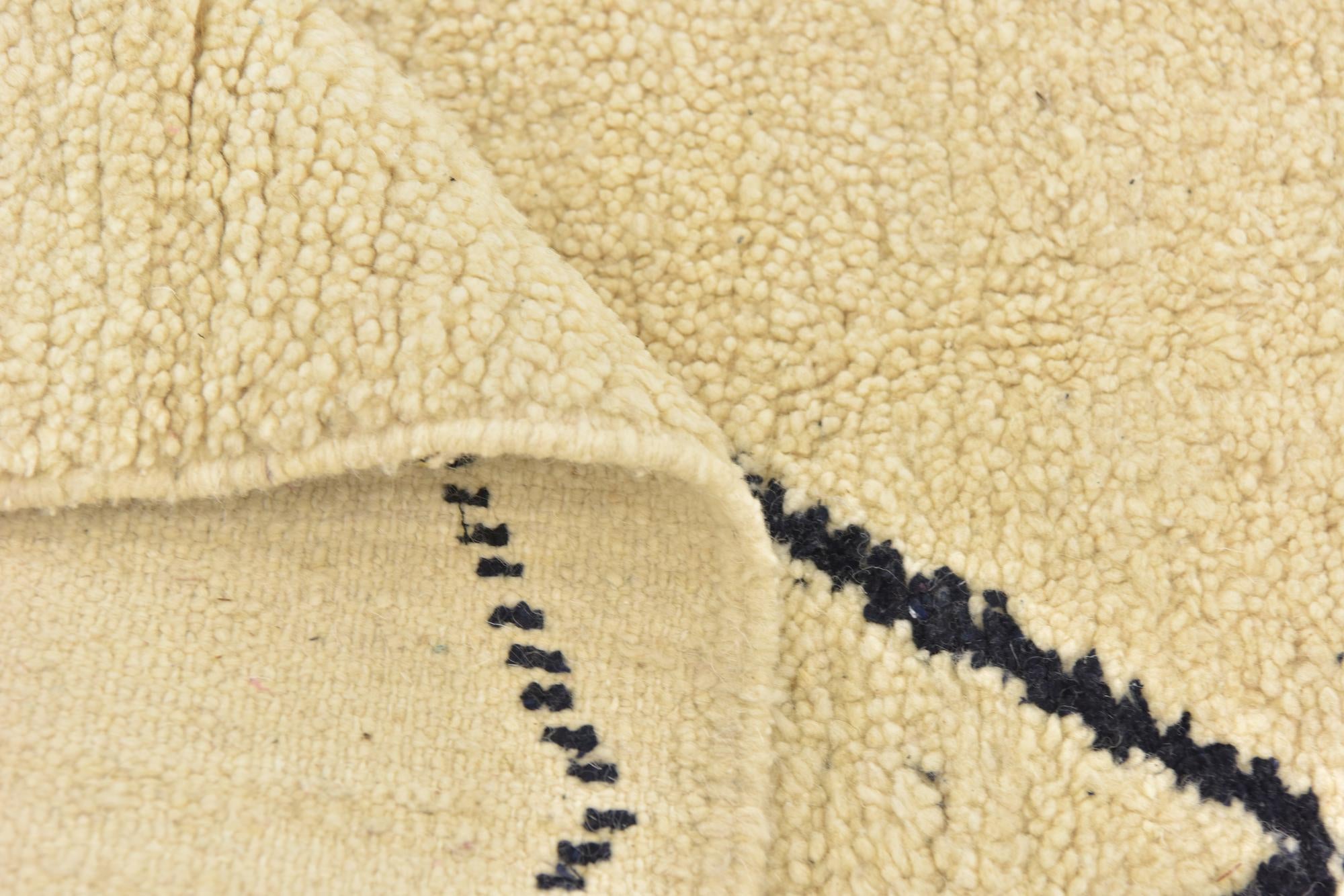 6' 4 x 10' 4 Hand Knotted Moroccan Wool Rug