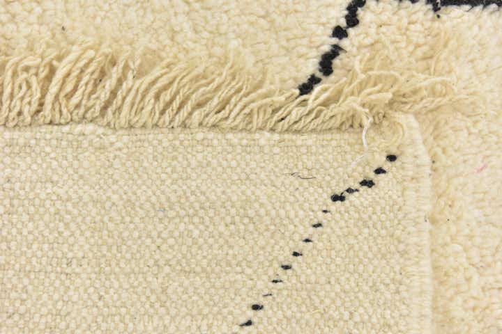6' 7 x 9' 9 Hand Knotted Moroccan Wool Rug
