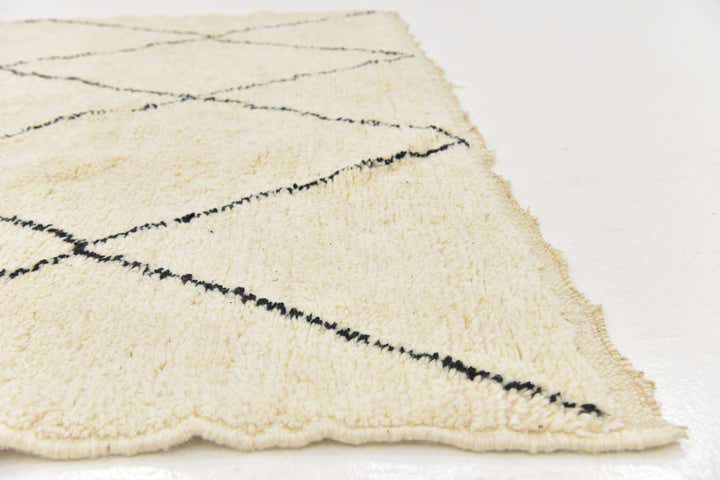 6' 7 x 9' 9 Hand Knotted Moroccan Wool Rug