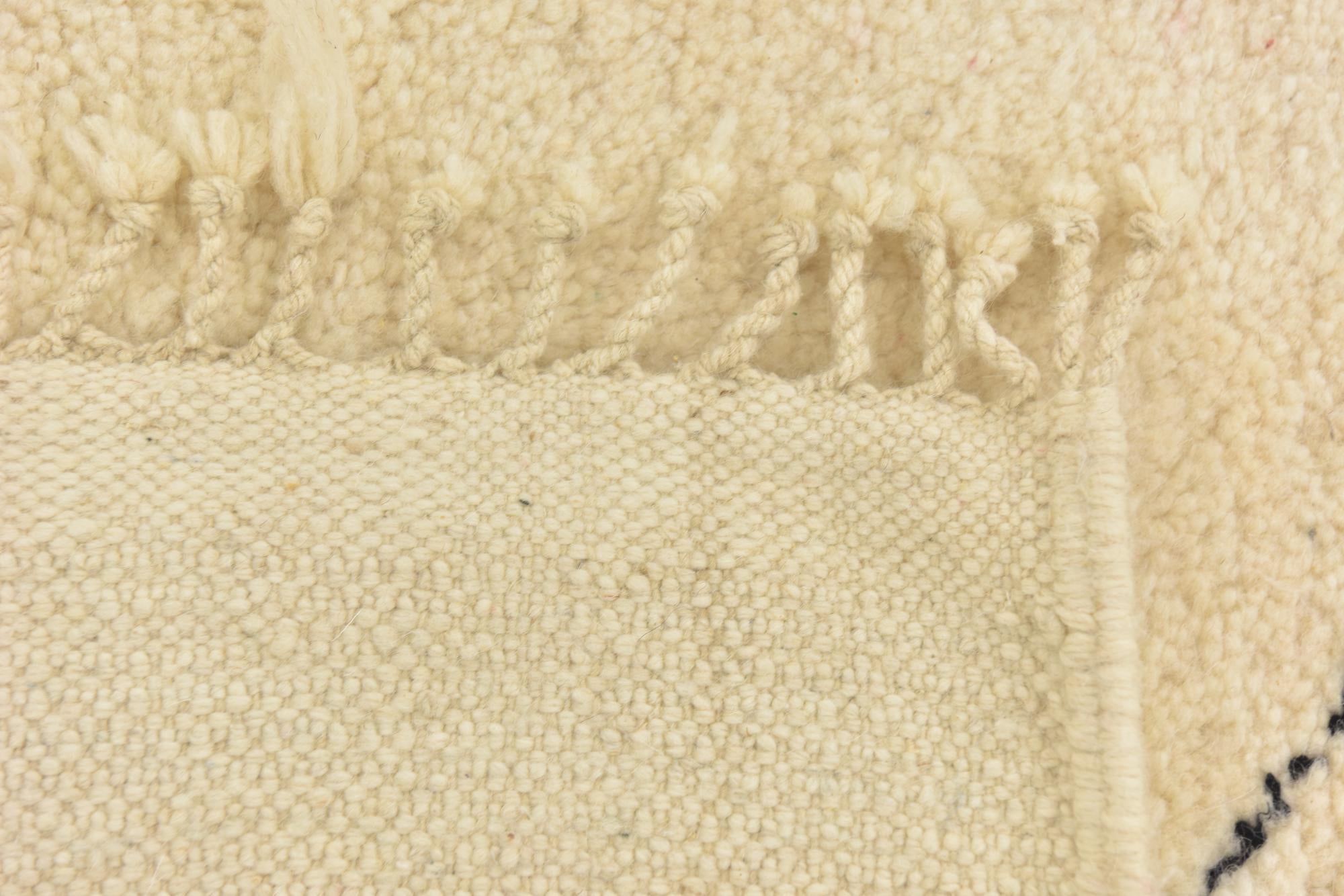 6' 7 x 9' 4 Hand Knotted Moroccan Wool Rug