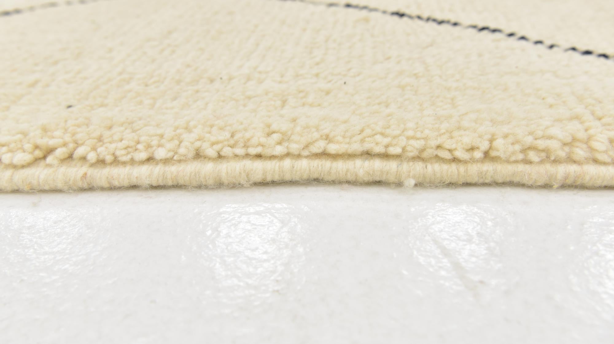 6' 7 x 9' 4 Hand Knotted Moroccan Wool Rug