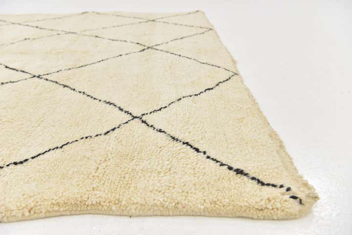 6' 8 x 9' 4 Hand Knotted Moroccan Wool Rug